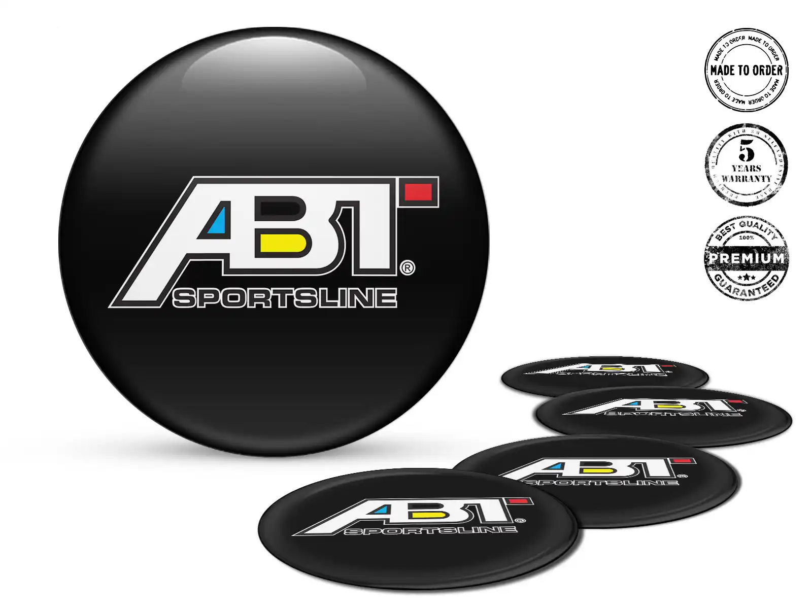 ABT Stickers Dome Edition Resin Emblem Labels